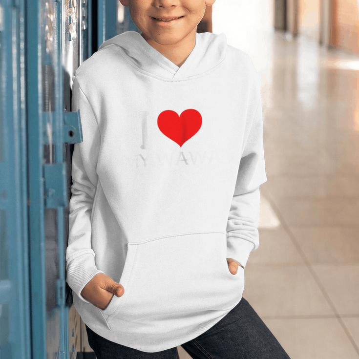 I Heart My Wawa Raglan Baseball Tee Graphic Youth Hoodie