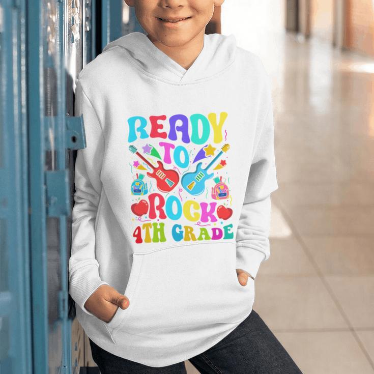 Im Ready To Rock 4th Grade Back To School 4th Grade Guitar Performance Graphic Youth Hoodie Im Ready To Rock 4th Grade Back To School 4th Grade Guitar Performance Graphic Youth Hoodie