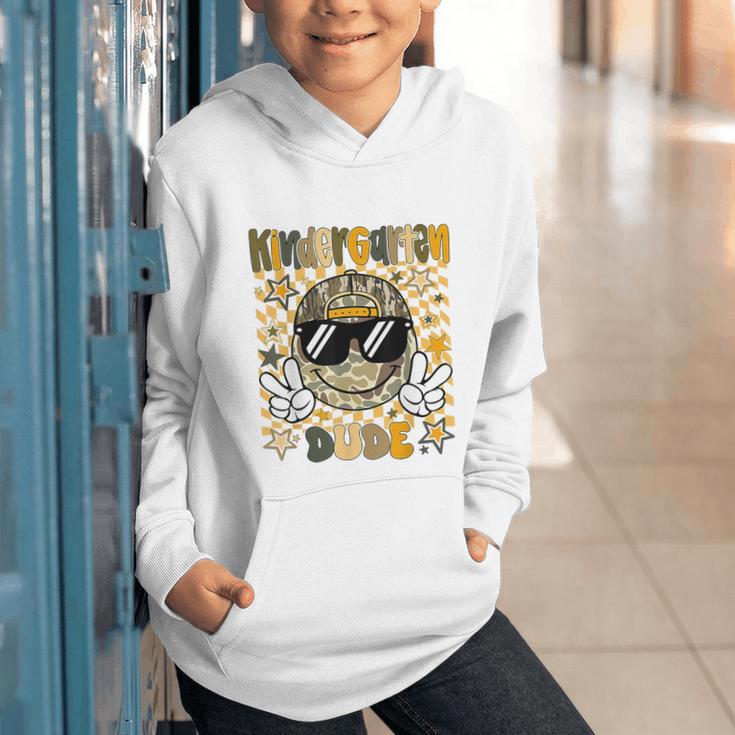 Kindergarten Camo Camouflage Smile Face Back To School Kids Graphic Youth Hoodie Kindergarten Camo Camouflage Smile Face Back To School Kids Graphic Youth Hoodie