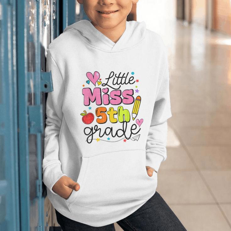 Little Miss 5th Grade Back To School Cute Fifth Grade Girls Graphic Youth Hoodie Little Miss 5th Grade Back To School Cute Fifth Grade Girls Graphic Youth Hoodie
