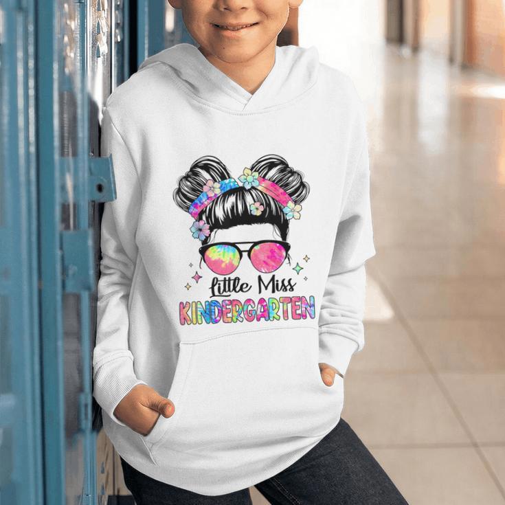 Little Miss Kindergarten Girls Kids Back To School Kinder Graphic Youth Hoodie
