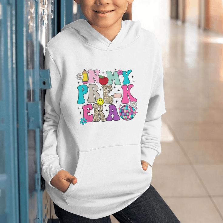 In My Pre-K Era Back To School Retro Groovy Preschool Graphic Youth Hoodie In My Pre-K Era Back To School Retro Groovy Preschool Graphic Youth Hoodie