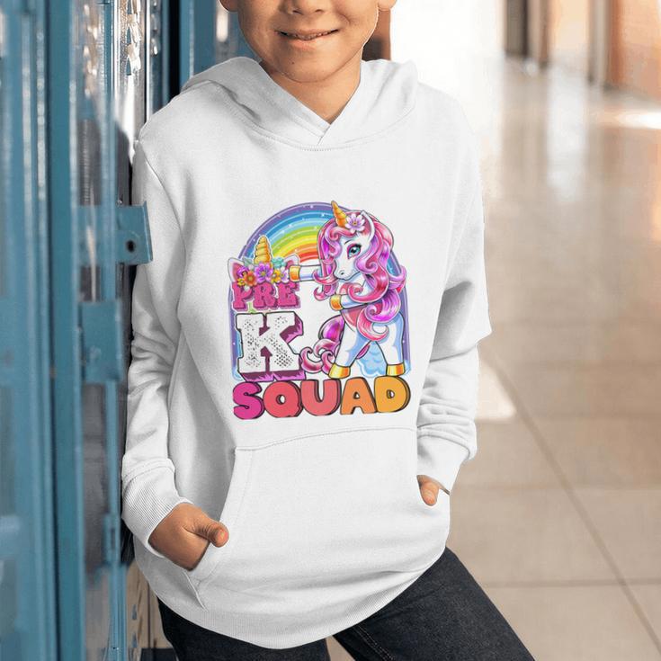 Pre-K Squad Flossing Unicorn Back To School Girls Premium Tri-Blend Graphic Youth Hoodie Pre-K Squad Flossing Unicorn Back To School Girls Premium Tri-Blend Graphic Youth Hoodie