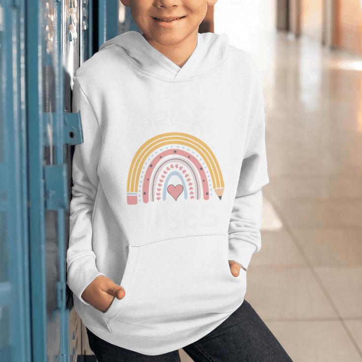 Pre-K Vibes Pencil Rainbow Back To School Boys Girls Kids Premium Tri-Blend Graphic Youth Hoodie