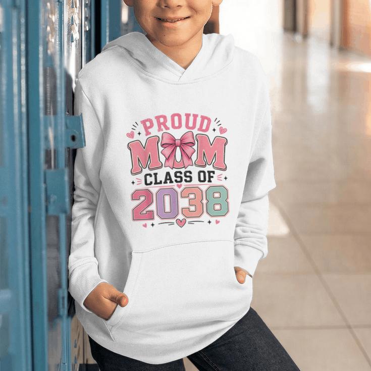 Proud Mom Class Of 2038 Retro Kindergarten Back To School Graphic Youth Hoodie Proud Mom Class Of 2038 Retro Kindergarten Back To School Graphic Youth Hoodie