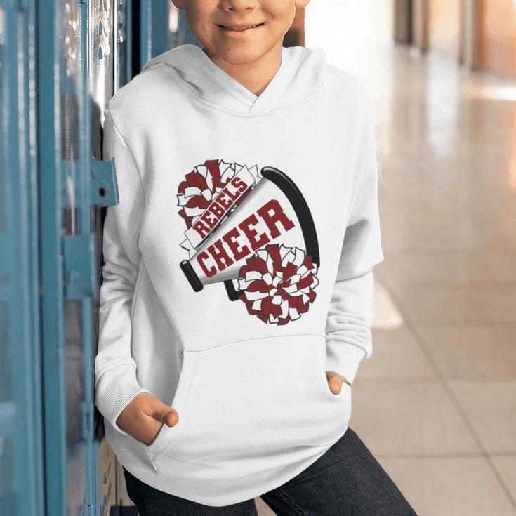 Rebels Cheer Back To School Cheerleading Spirit M Performance Graphic Youth Hoodie