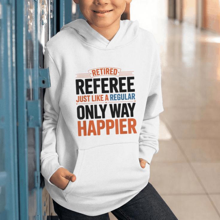 Retired Basketball Referee For Baseball Refs Graphic Youth Hoodie