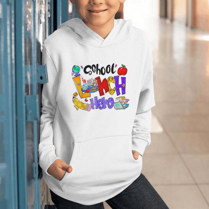 School Lunch Hero Cafeteria Squad Workers Back To School Graphic Youth Hoodie