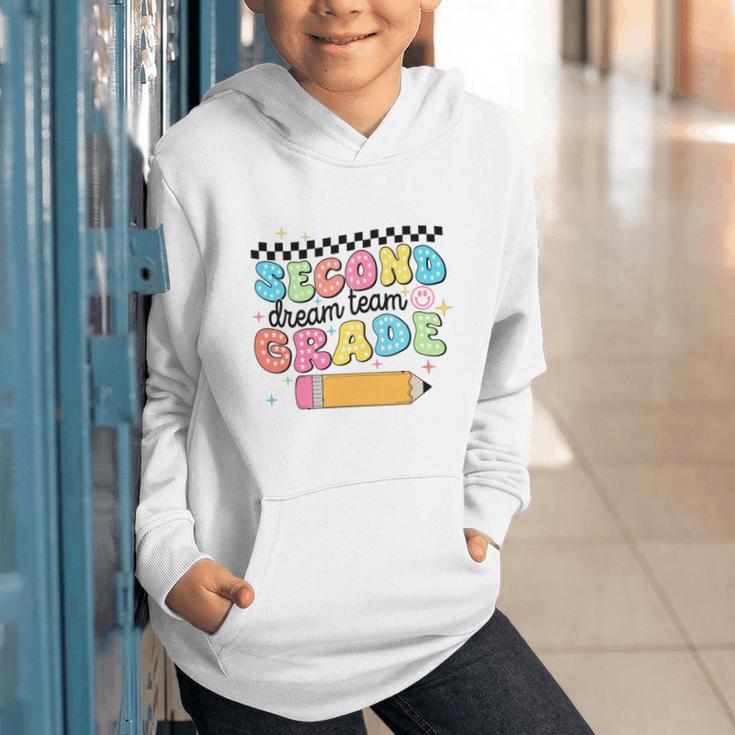 Second Grade Dream Team Back To School First Day Of School Performance Graphic Youth Hoodie Second Grade Dream Team Back To School First Day Of School Performance Graphic Youth Hoodie