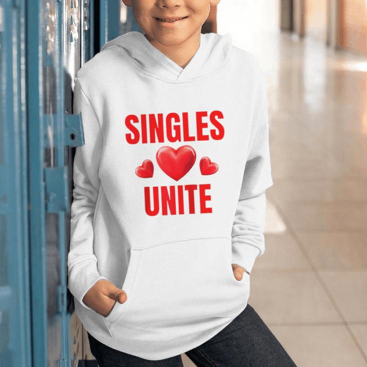 Singles Unite Valentines Day Humor For Singles Raglan Baseball Tee Graphic Youth Hoodie Singles Unite Valentines Day Humor For Singles Raglan Baseball Tee Graphic Youth Hoodie
