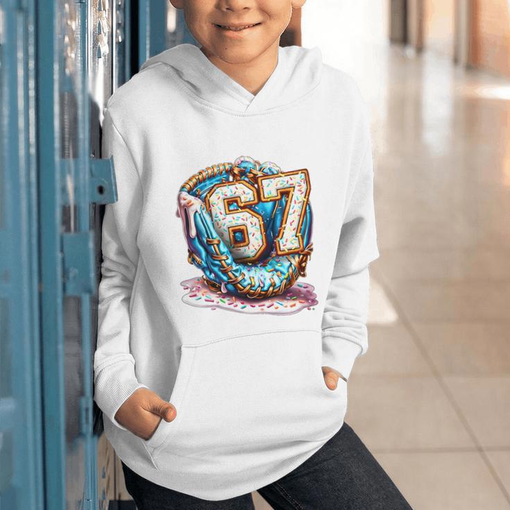 Six Seven Baseball Lifestyle 67 Meme Gen Alpha Slang Premium Tri-Blend Graphic Youth Hoodie Six Seven Baseball Lifestyle 67 Meme Gen Alpha Slang Premium Tri-Blend Graphic Youth Hoodie
