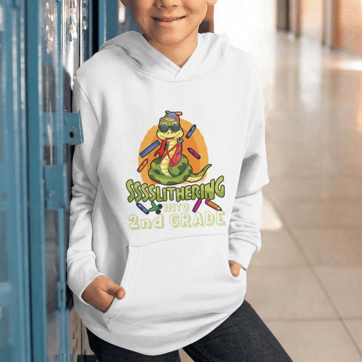 Slithering Into 2nd Grade First Day Back To School Snake Performance Graphic Youth Hoodie Slithering Into 2nd Grade First Day Back To School Snake Performance Graphic Youth Hoodie
