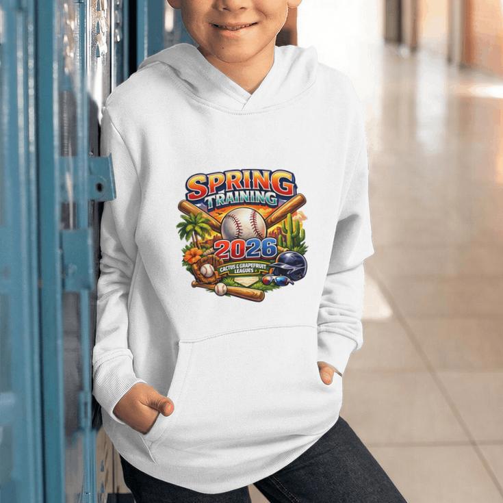 Spring Training 2026 Baseball Fan Retro Palm Cactus Premium Tri-Blend Graphic Youth Hoodie Spring Training 2026 Baseball Fan Retro Palm Cactus Premium Tri-Blend Graphic Youth Hoodie