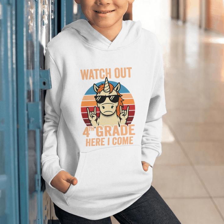 Watch Out Fourth Grade 2026 Back To School 4th Grade Boys Premium Tri-Blend Graphic Youth Hoodie Watch Out Fourth Grade 2026 Back To School 4th Grade Boys Premium Tri-Blend Graphic Youth Hoodie