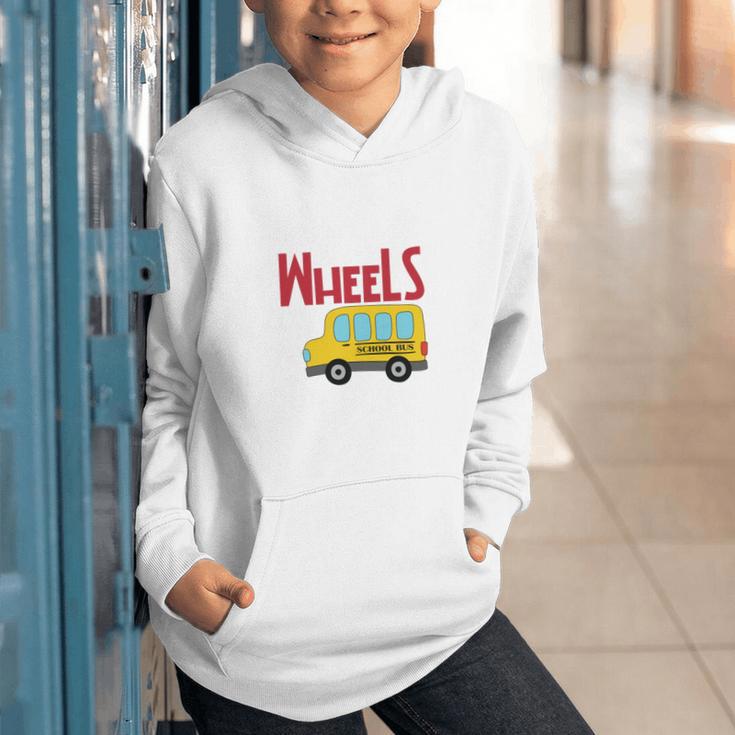 Wheels On The Bus Kids Back To School Graphic Youth Hoodie Wheels On The Bus Kids Back To School Graphic Youth Hoodie
