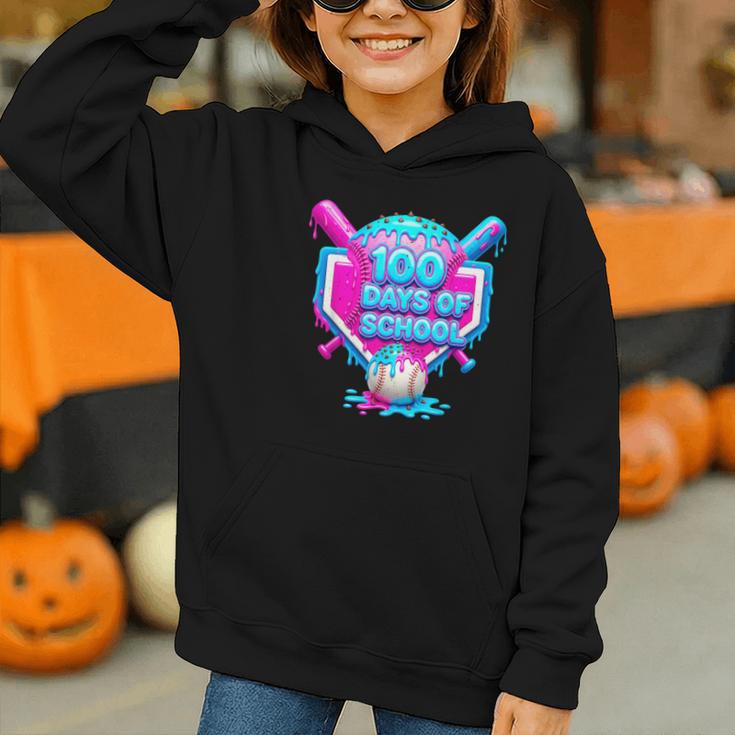 100 Days Of School Baseball Drip 100 Days For Boys And Kids Graphic Youth Hoodie 100 Days Of School Baseball Drip 100 Days For Boys And Kids Graphic Youth Hoodie
