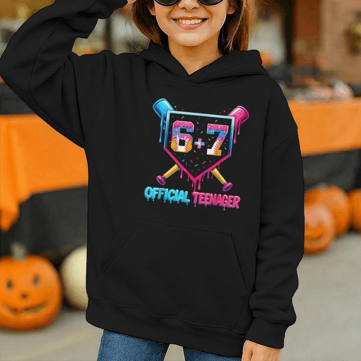 13th Birthday Official Teenager 67 Baseball Drip Boys Graphic Youth Hoodie 13th Birthday Official Teenager 67 Baseball Drip Boys Graphic Youth Hoodie