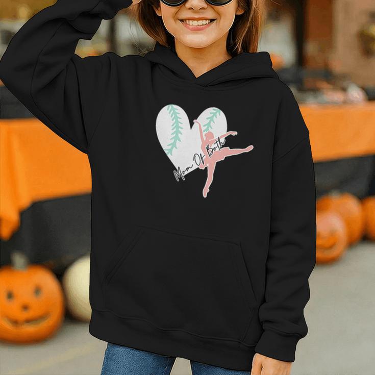 2 Sided Sorry Can't Dance Baseball Bye Mom Of Both Graphic Youth Hoodie