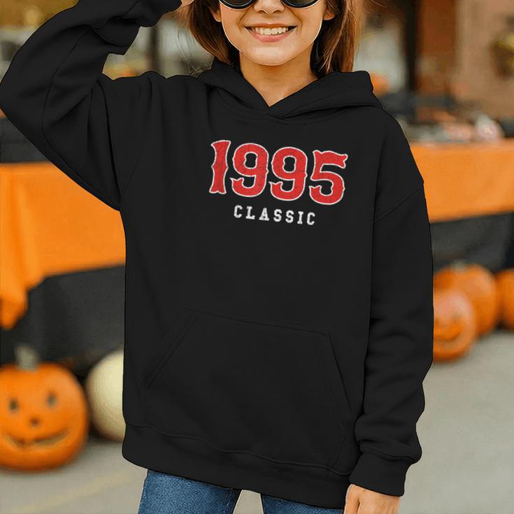 30 Year Old 1995 Classic Baseball Fan 30th Birthday Graphic Youth Hoodie