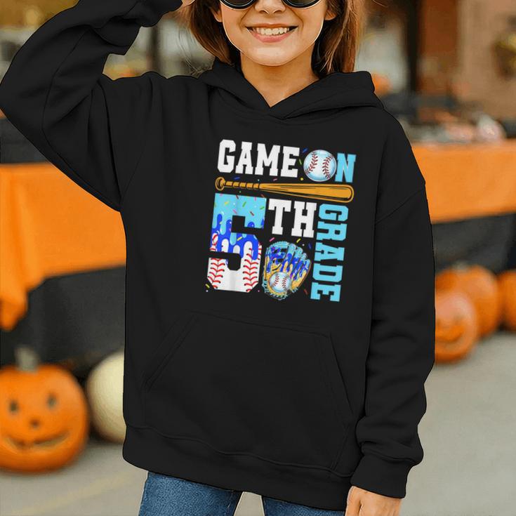 5th Grade Back To School Baseball Drip Ice Cream Game On Graphic Youth Hoodie 5th Grade Back To School Baseball Drip Ice Cream Game On Graphic Youth Hoodie