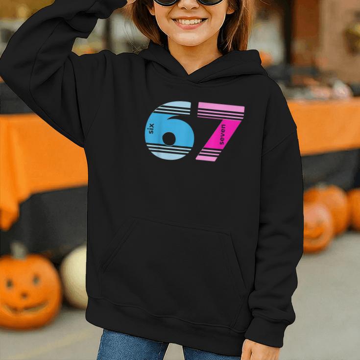 67 Crayon Cool Baseball Crayon 6 7 67 Graphic Youth Hoodie