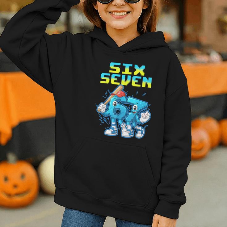 67 Six Seven 6-7 Italian Brainrot Kids Baseball Meme Graphic Youth Hoodie 67 Six Seven 6-7 Italian Brainrot Kids Baseball Meme Graphic Youth Hoodie