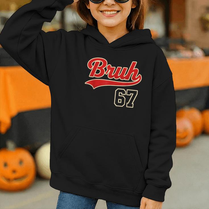 67 Six Seven Bruh Meme Baseball Vintage Style Men Boys Graphic Youth Hoodie 67 Six Seven Bruh Meme Baseball Vintage Style Men Boys Graphic Youth Hoodie
