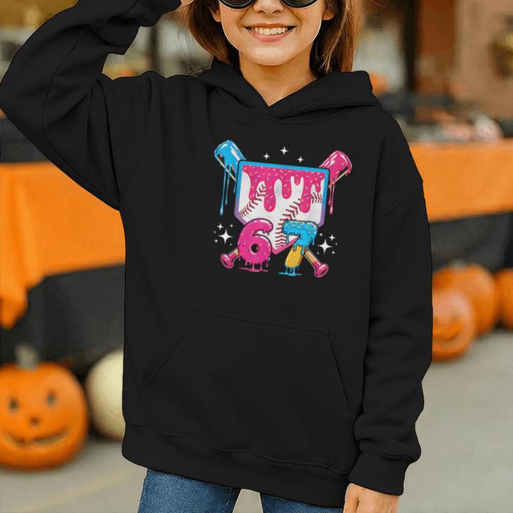 67 Six Seven Ice Cream Drip Baseball Boys Youth Graphic Youth Hoodie