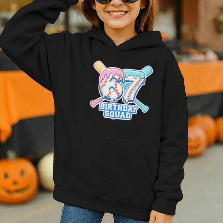 67th Birthday Squad Baseball Ice Cream Drip Birthday Squad Graphic Youth Hoodie 67th Birthday Squad Baseball Ice Cream Drip Birthday Squad Graphic Youth Hoodie