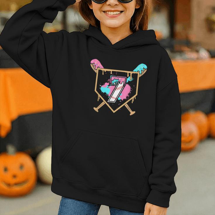 7th Birthday Baseball Bat Ice-Cream Drip 7yrs Old Boys Girls Graphic Youth Hoodie 7th Birthday Baseball Bat Ice-Cream Drip 7yrs Old Boys Girls Graphic Youth Hoodie