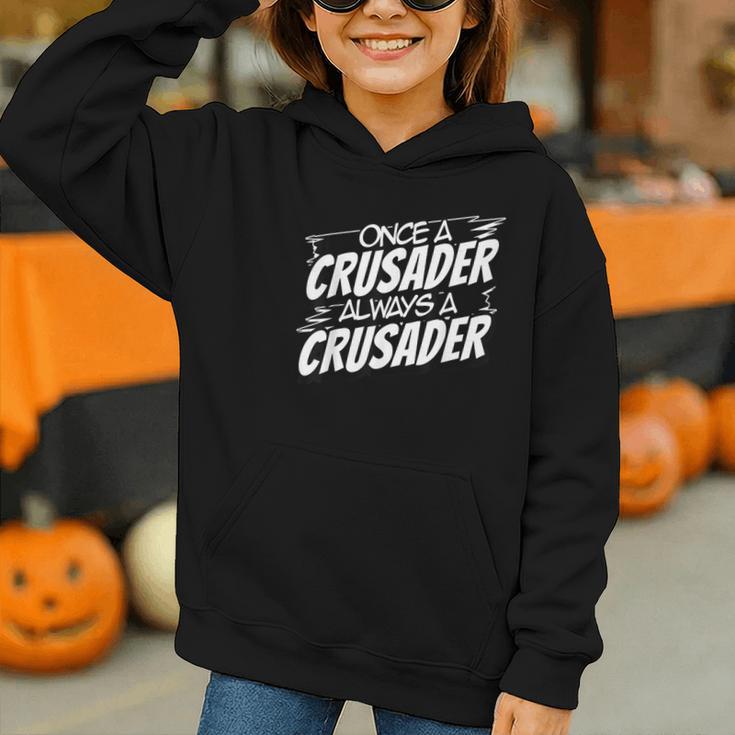 Always A Crusader Back To School Spirit Graphic Youth Hoodie Always A Crusader Back To School Spirit Graphic Youth Hoodie