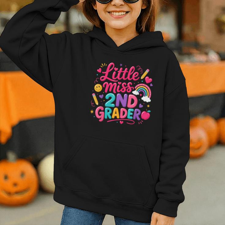 Back To School Little Miss 2nd Grader Rainbow Girl Graphic Youth Hoodie Back To School Little Miss 2nd Grader Rainbow Girl Graphic Youth Hoodie
