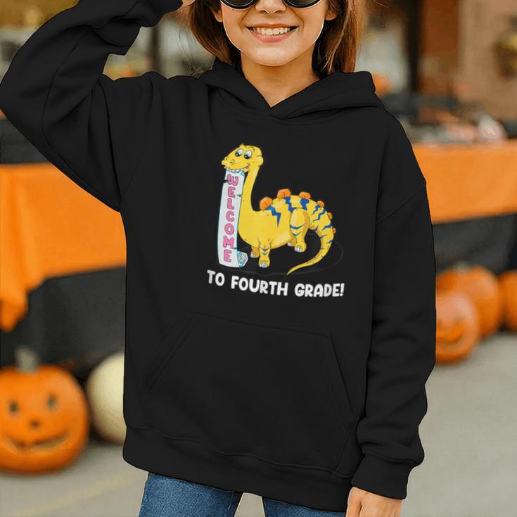 Back To School Welcome To Fourth Grade Graphic Youth Hoodie
