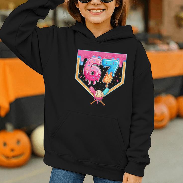 Baseball 67 Six Seven Meme Drip 6 7 Boys Girl Kids Graphic Youth Hoodie Baseball 67 Six Seven Meme Drip 6 7 Boys Girl Kids Graphic Youth Hoodie