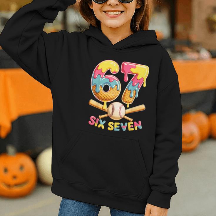 Baseball Drip Ice Cream Number 67 Player Lifestyle Graphic Youth Hoodie Baseball Drip Ice Cream Number 67 Player Lifestyle Graphic Youth Hoodie
