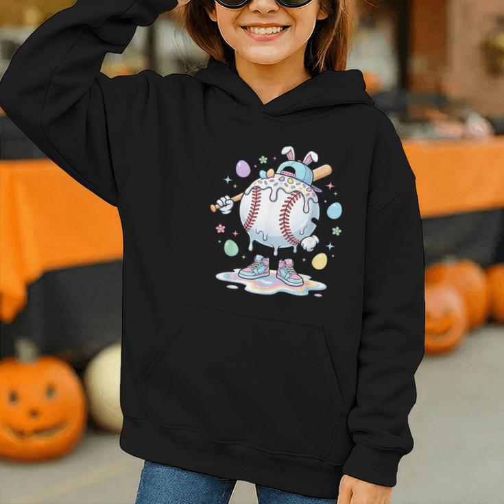 Baseball Drip Icecream Apparel Youth Boy Easter Graphic Youth Hoodie