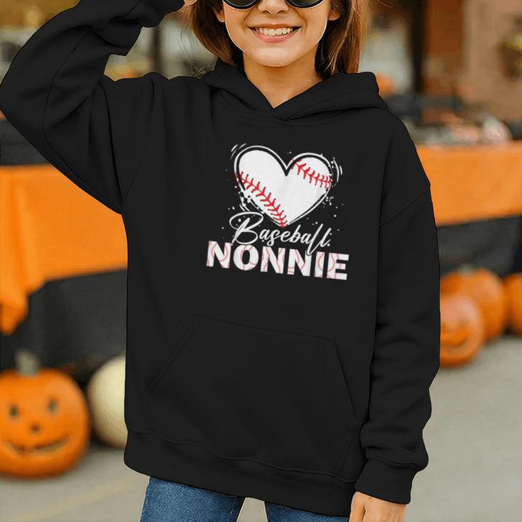 Baseball Nonnie Baseball Heart Graphic Youth Hoodie Baseball Nonnie Baseball Heart Graphic Youth Hoodie