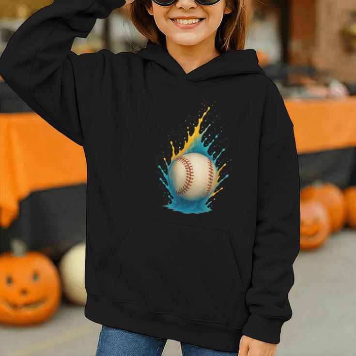 Baseball Splash Team Player For Kids Men Women Graphic Youth Hoodie Baseball Splash Team Player For Kids Men Women Graphic Youth Hoodie