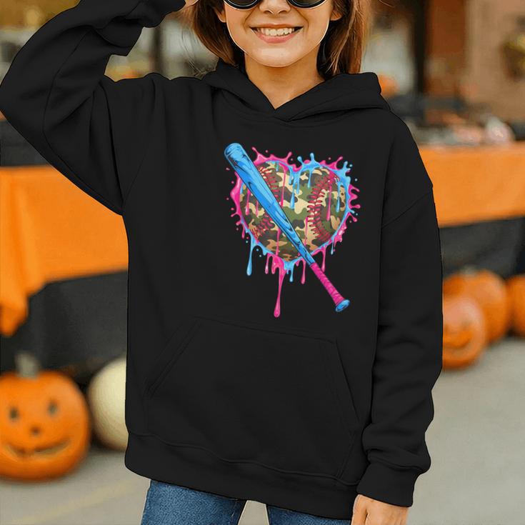 Camo Baseball Heart Drip Valentine Baseball Icecream Boys Graphic Youth Hoodie Camo Baseball Heart Drip Valentine Baseball Icecream Boys Graphic Youth Hoodie