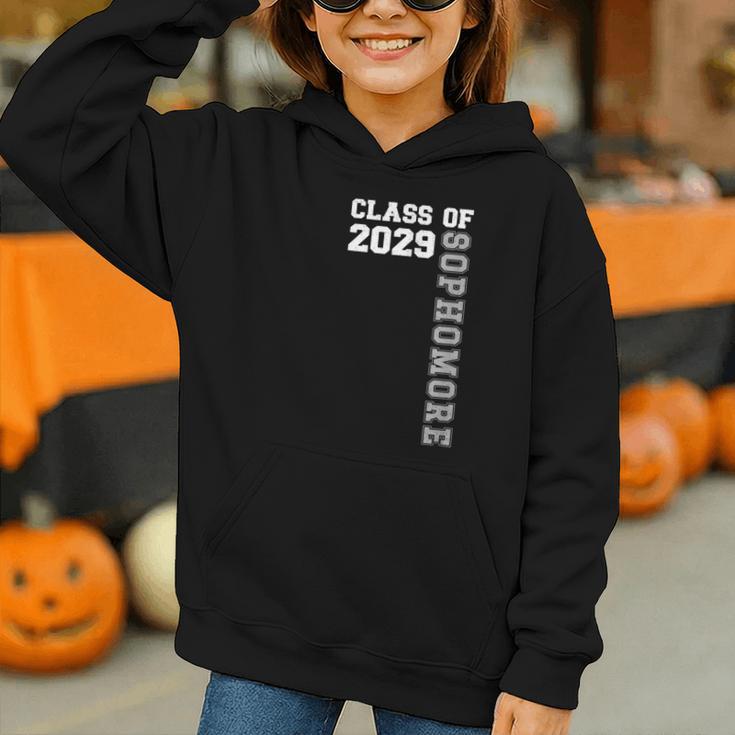 Class Of 2029 Sophomore 2029 Back To School Graphic Youth Hoodie Class Of 2029 Sophomore 2029 Back To School Graphic Youth Hoodie