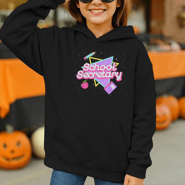 Cute School Secretary Shirt 80's 90's Back To School Graphic Youth Hoodie