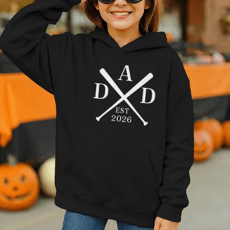 Dad Est 2026 Father Loading New Dad Baseball Pocket Graphic Youth Hoodie Dad Est 2026 Father Loading New Dad Baseball Pocket Graphic Youth Hoodie