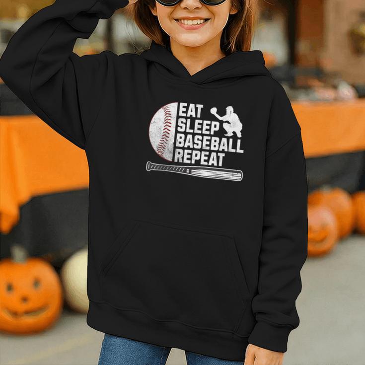 Eat Sleep Baseball Repeat Baseball Player Men Boys Graphic Youth Hoodie Eat Sleep Baseball Repeat Baseball Player Men Boys Graphic Youth Hoodie