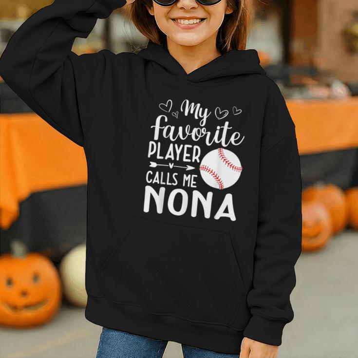 My Favorite Player Calls Me Nona Baseball Player Graphic Youth Hoodie My Favorite Player Calls Me Nona Baseball Player Graphic Youth Hoodie