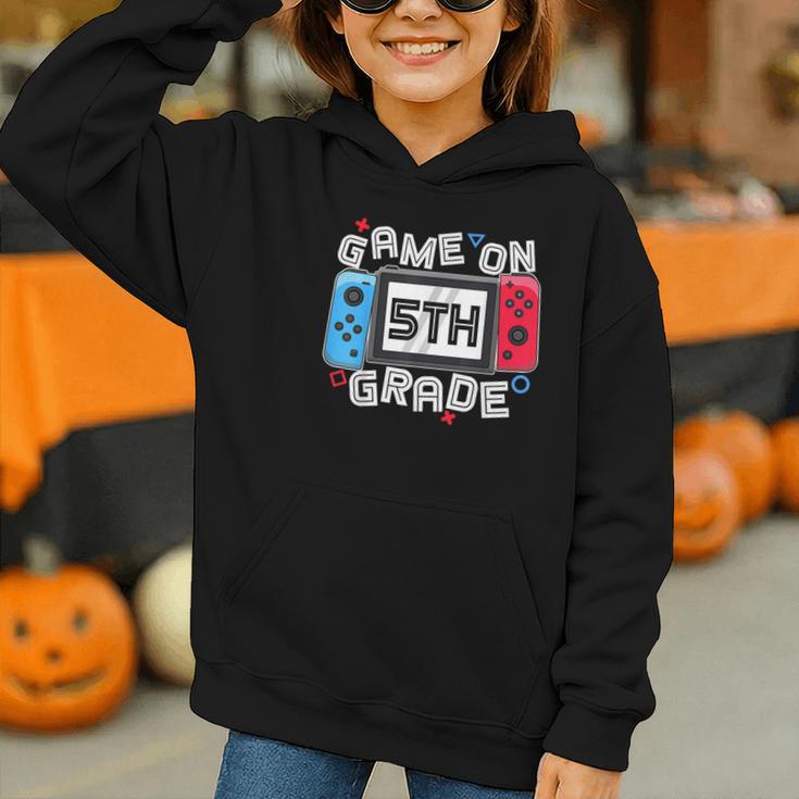 Game On 5th Grade Back To School Video Gamer Boys Kids Graphic Youth Hoodie Game On 5th Grade Back To School Video Gamer Boys Kids Graphic Youth Hoodie