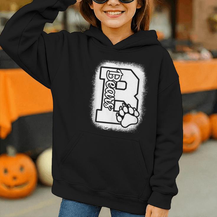 Go Cheer Bears High School Bears Back To School Spirit Graphic Youth Hoodie