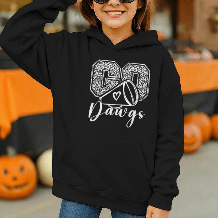 Go Cheer Bulldogs High School Spirit Fan Team Back To School Graphic Youth Hoodie Go Cheer Bulldogs High School Spirit Fan Team Back To School Graphic Youth Hoodie