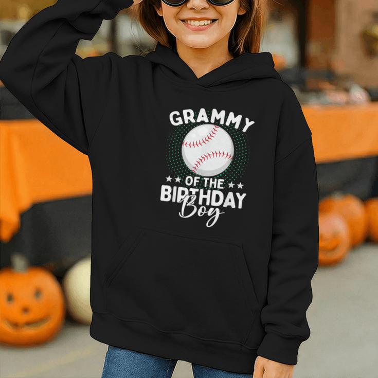 Grammy Of The Birthday Boy Baseball Player Birthday Graphic Youth Hoodie Grammy Of The Birthday Boy Baseball Player Birthday Graphic Youth Hoodie