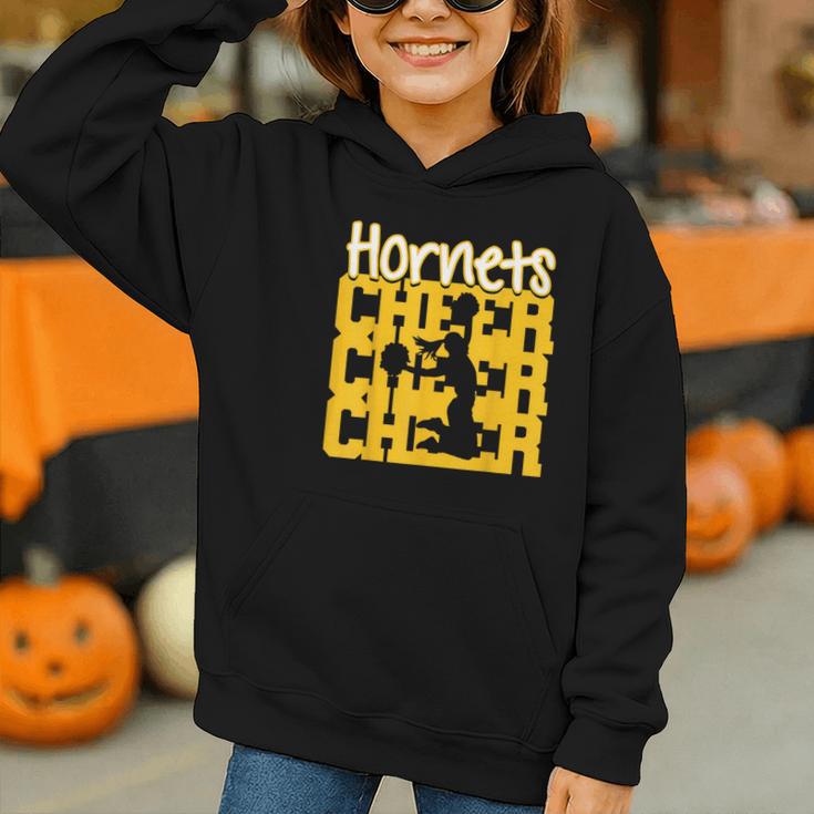 Hornets Cheer Back To School Cheerleading Spirit GY Graphic Youth Hoodie Hornets Cheer Back To School Cheerleading Spirit GY Graphic Youth Hoodie
