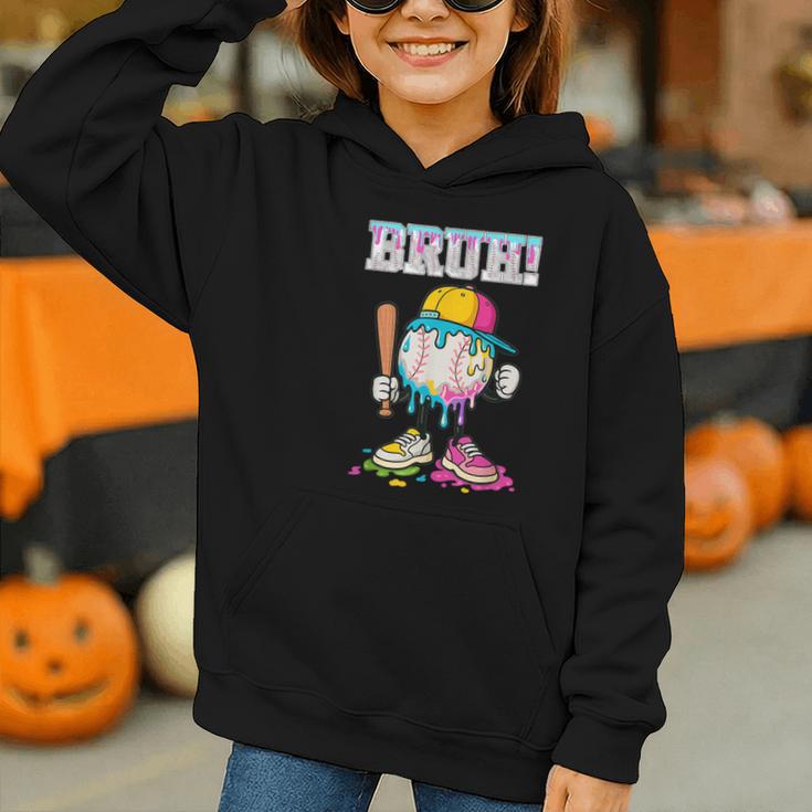 Ice Cream Drip Baseball Bruh Baseball Drip Boy Youth Graphic Youth Hoodie Ice Cream Drip Baseball Bruh Baseball Drip Boy Youth Graphic Youth Hoodie
